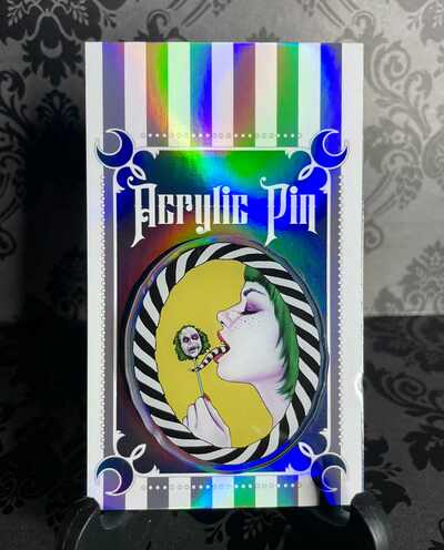 'Beetle Pop' 2.5" acrylic pin