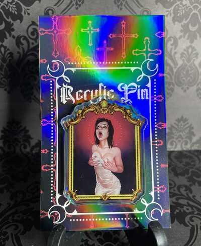 'Baptism' 2.5" acrylic pin