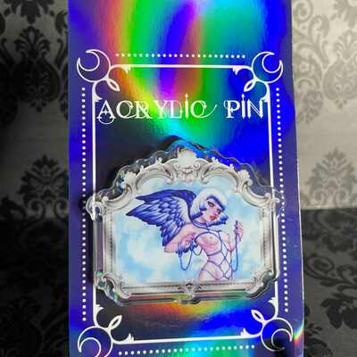 'regalia' 2.5" acrylic pin