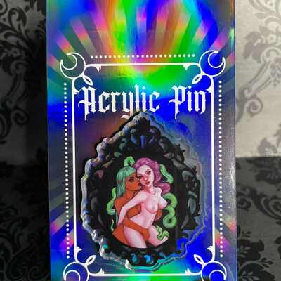 'eden' 2.5" acrylic pin