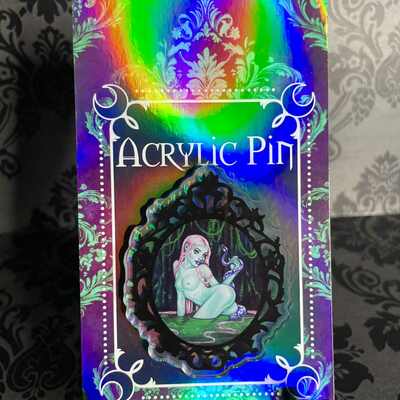 'holyland' 2.5" acrylic pin