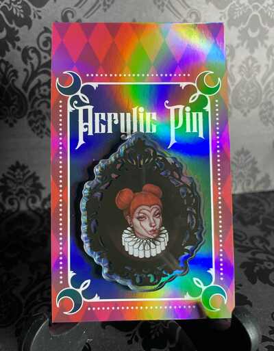 'My Untrue Love' 2.5" acrylic pin