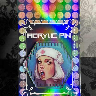 '...because it's time' 2.5" acrylic pin