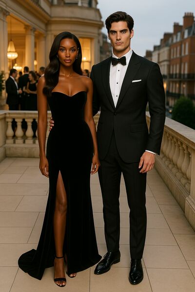 Sexy Black Mermaid Prom Dress Evening Formal Dress Birthday Party Gown
