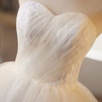 White Tulle Lace Short A-Line Prom Party Dress - Thumbnail 3