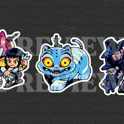 Kpop dh 3" stickers - Thumbnail 1