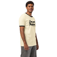 LOVE YOUR NEIGHBOR - Vintage inspired Ringer Shirt - Thumbnail 3