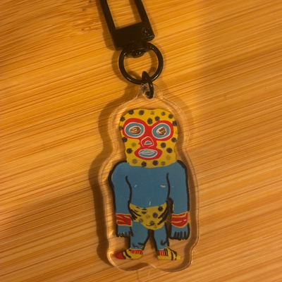 Nacho lucha keychain