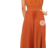 Orange Mother of Bride Dress - Thumbnail 3