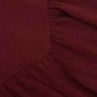 French puffy v-neck sexy pure vest dress - Thumbnail 5