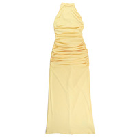 Gathered backpack-revealing hip skirt for banquets and seniors - Thumbnail 8