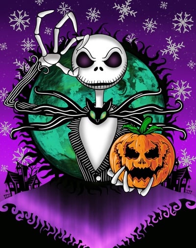 King of Pumpkins Print