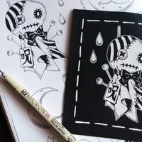 NEW! Voodoo Teru Teru Bozu Japanese Kawaii Punk Sew-on Patches - Thumbnail 5