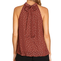 Glitter Dot Halter Top - Thumbnail 1