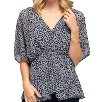 Blue Grey Top - Thumbnail 1