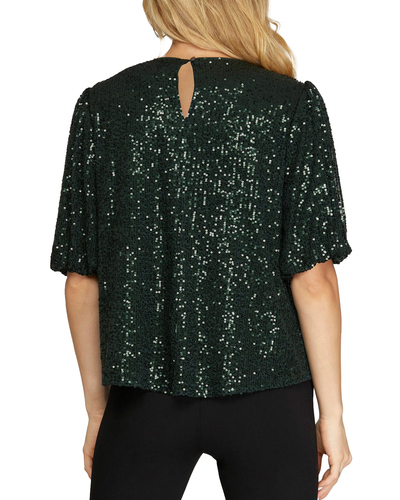 Sequin Green Top