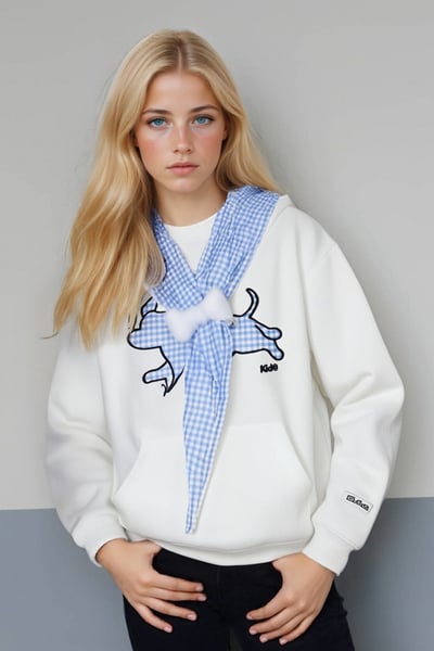 Sweet and cute puppy design hooded sweatshirt