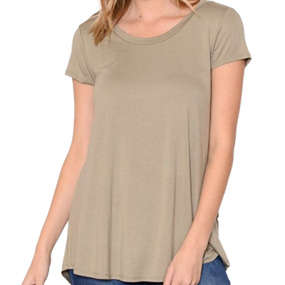 Olive sleeve top
