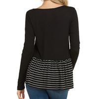 Black Flouncy Top - Thumbnail 2