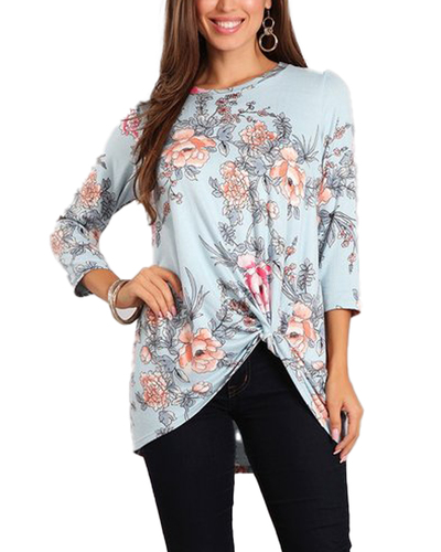 Floral Twist Top
