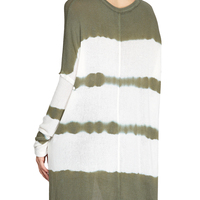 Olive Tie Dye Knit - Thumbnail 1