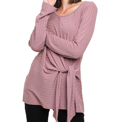 Mauve long sleeve top