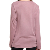 Mauve Long Sleeve Top - Thumbnail 1