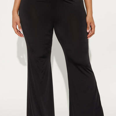 Low rise flare pants