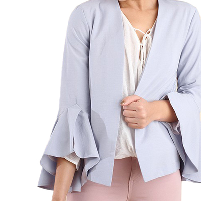 Bell sleeve jacket - Thumbnail 4