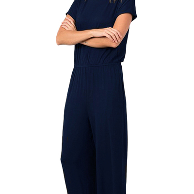 Navy long jumpsuit