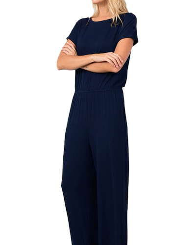 Navy Long Jumpsuit