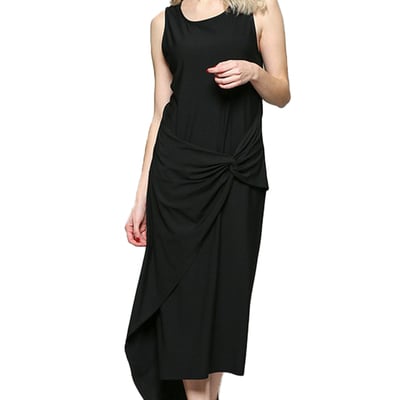 Black twist dress