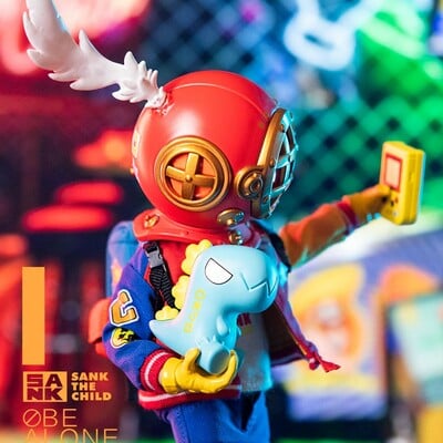  action figure  by sanktoys "retro boy"