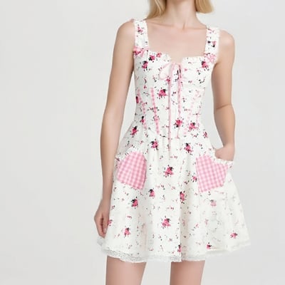 Small and versatile slim fit casual french sweet dress