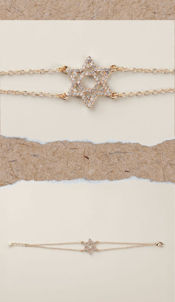 Radiant Star of David Bracelet