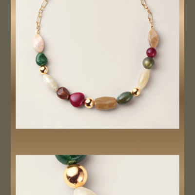 Vivid harmony beaded necklace - Thumbnail 3