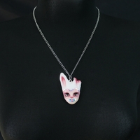 Handmade cutiepie spank-kei doll face necklace (unique) - Thumbnail 2