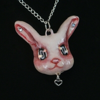 Handmade bunny pucka necklace (unique) - Thumbnail 2