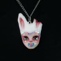 Handmade cutiepie spank-kei doll face necklace (unique) - Thumbnail 4