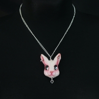 Handmade pierce bunny necklace (unique) - Thumbnail 3