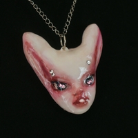 Handmade bunny babe necklace (unique) - Thumbnail 3