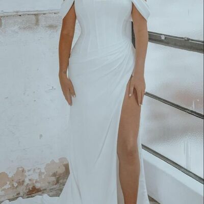 Mermaid wedding dress, plus size bridal dress bridal gown