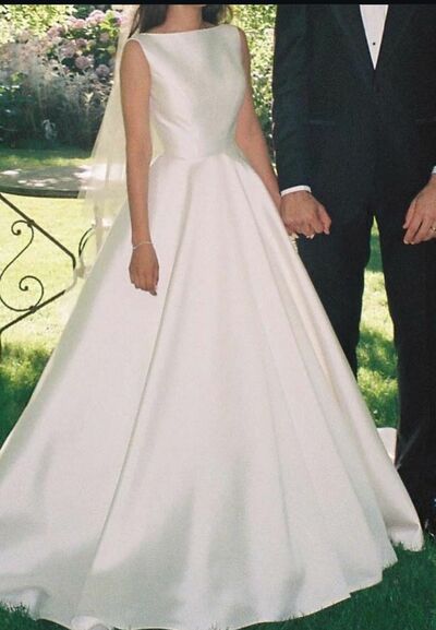 Ball Gown Wedding Dress,Satin Bridal Dress Bridal Gown