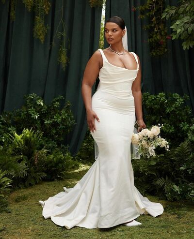 Mermaid Wedding Dress, Plus Size Bridal Dress Bridal Gown