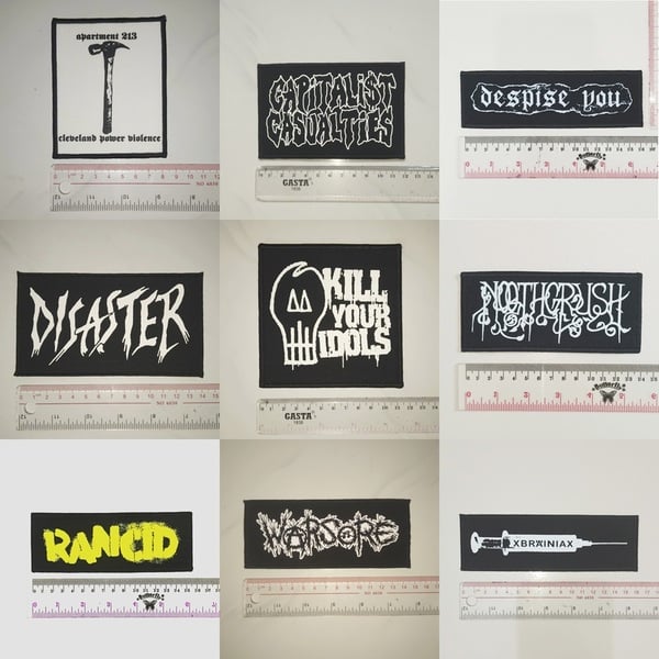 11 - Punk Patches, Hardcore, Crust, D beat, Metal, Thrash, Power Violence, Grindcore DTF / Screen Printed Patch