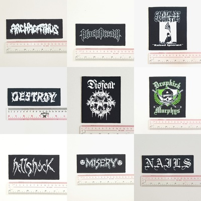 12 - punk patches, hardcore, crust, d beat, metal, thrash, power violence, grindcore dtf / screen printed patch