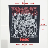 02 - Punk Back Patches, Hardcore, Crust, D beat, Metal, Thrash, Grindcore, DTF / Screen Printed Back Patch - Thumbnail 1
