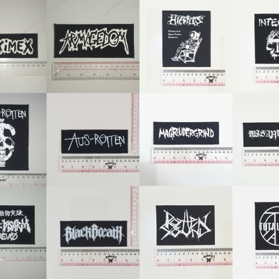 01 & 17 - punk patches, hardcore, crust, d beat, metal, thrash, grindcore, power violence, dtf / screen printed patches