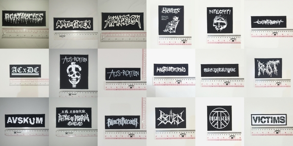 01 & 17 - Punk Patches, Hardcore, Crust, D beat, Metal, Thrash, Grindcore, Power Violence, DTF / Screen Printed Patches