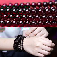 Rosewood 108-bead Buddhist Bracelet With Full Gold Stars HMD01 - Thumbnail 4